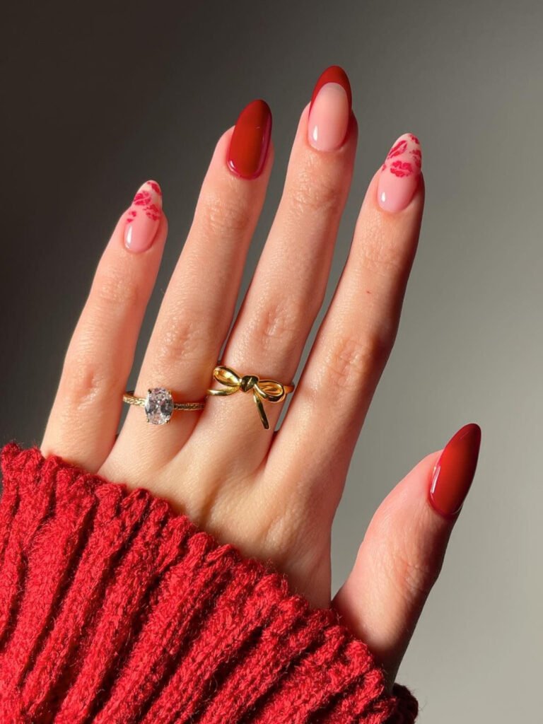 Flamingo Accent Nails