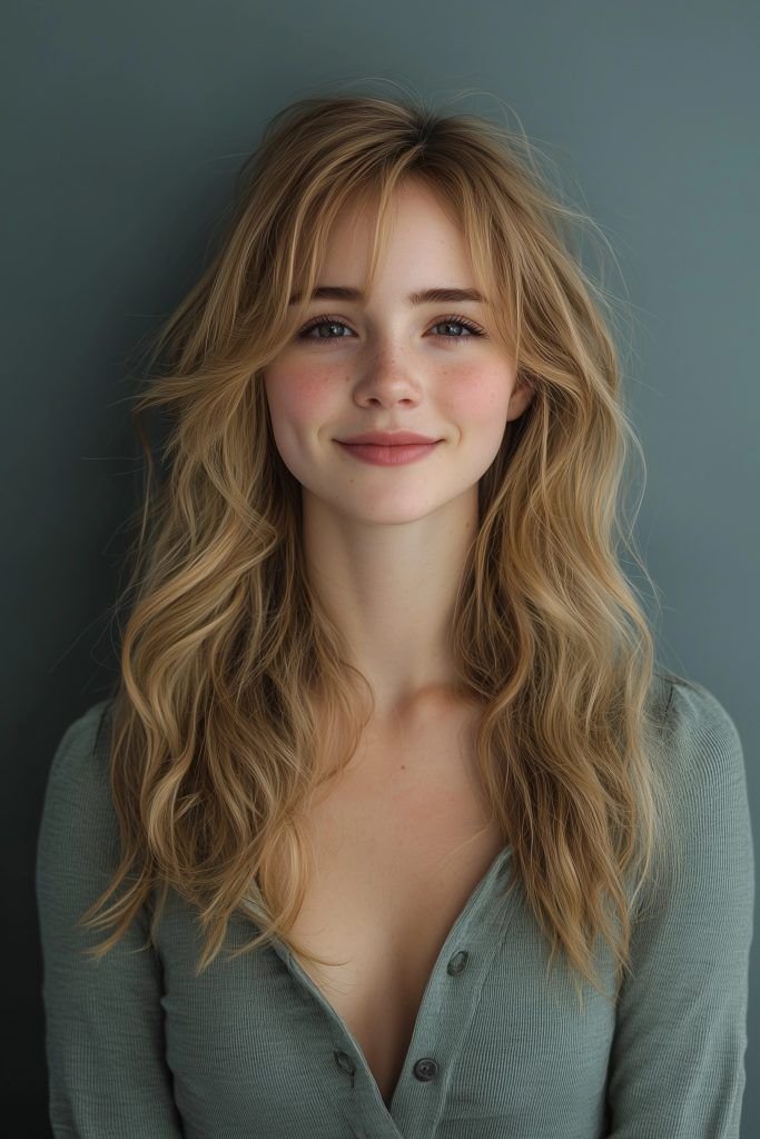 Curtain Bangs with Layers