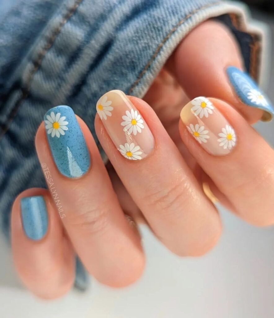 Daisy Nail Art