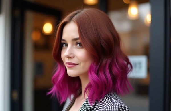 Dip Dyed Plum