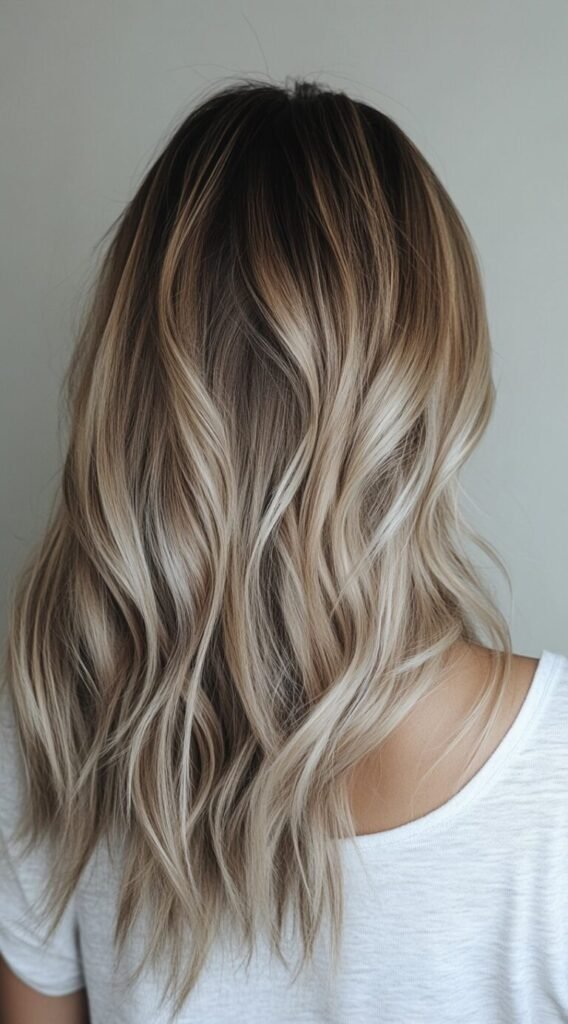 Ash Blonde with Soft Waves