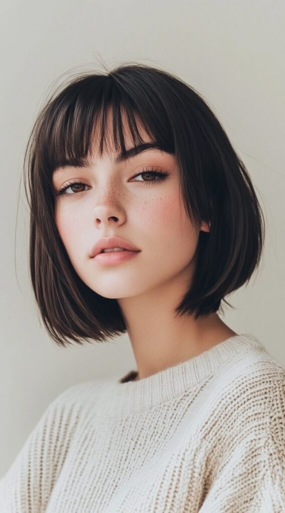 Blunt Bob with Bangs
