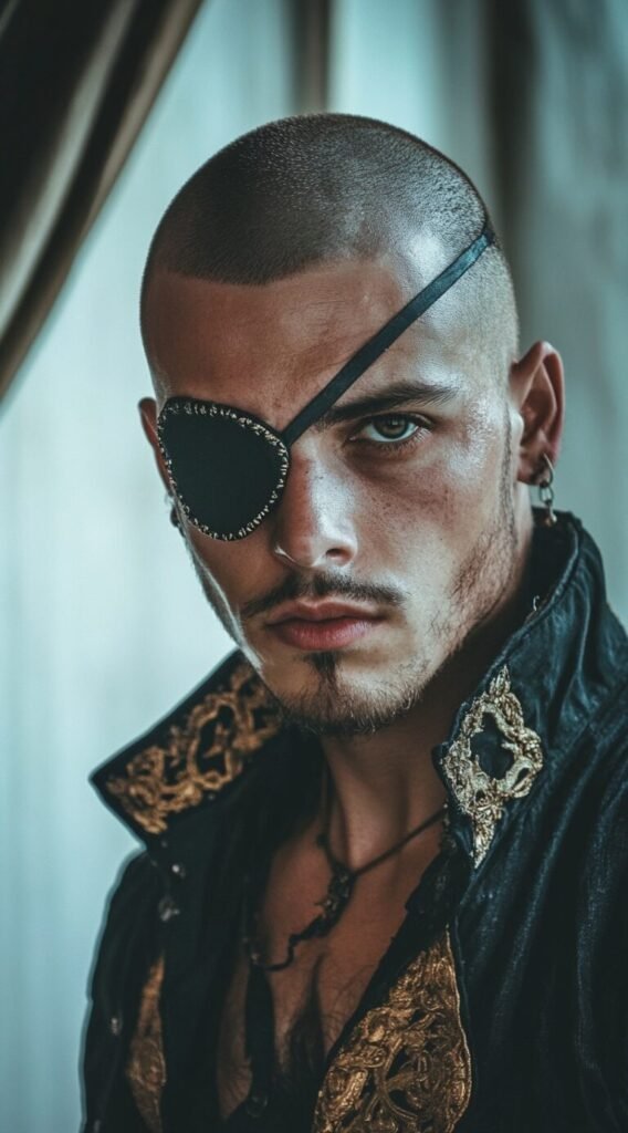 Buzz Cut with Eyepatch