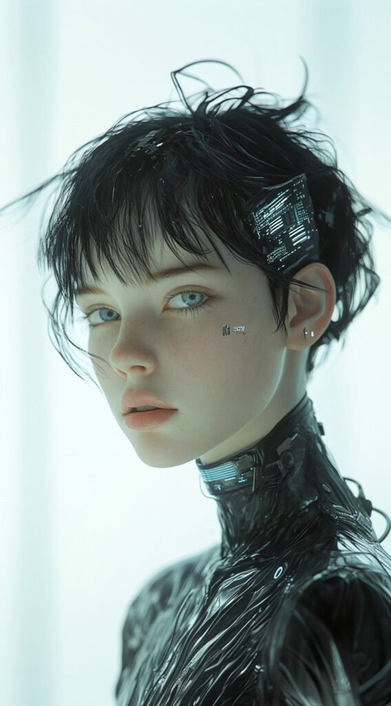 Cyberpunk Pixie – Textured Cut with Wispy Bangs