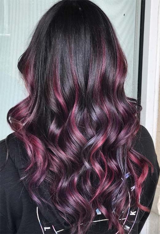 Plum and Magenta Ombre