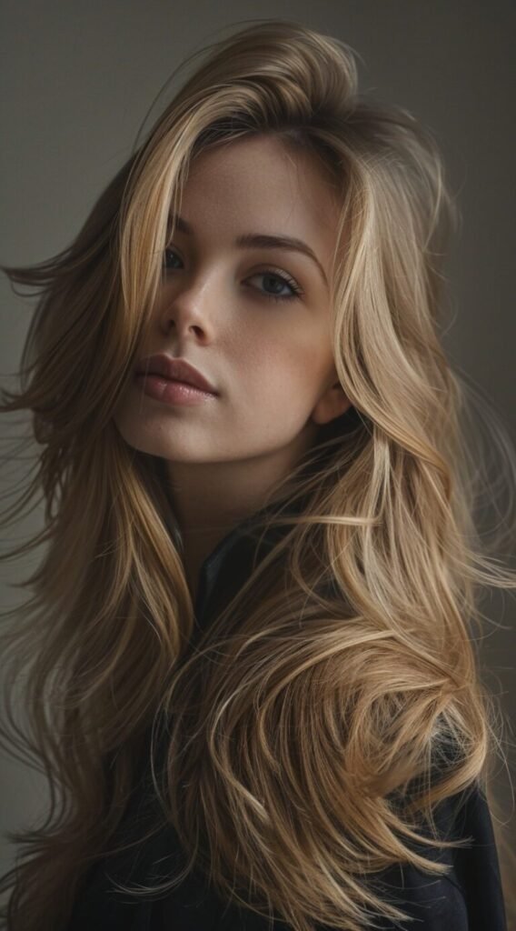 Feathered Layers with Side Sweep