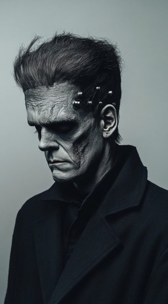 Frankenstein’s Monster Flat Top with Bolts Attached at the Sides