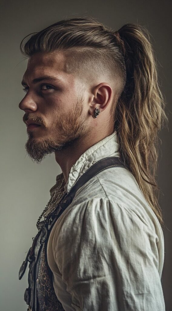 High Ponytail with Fade Undercut