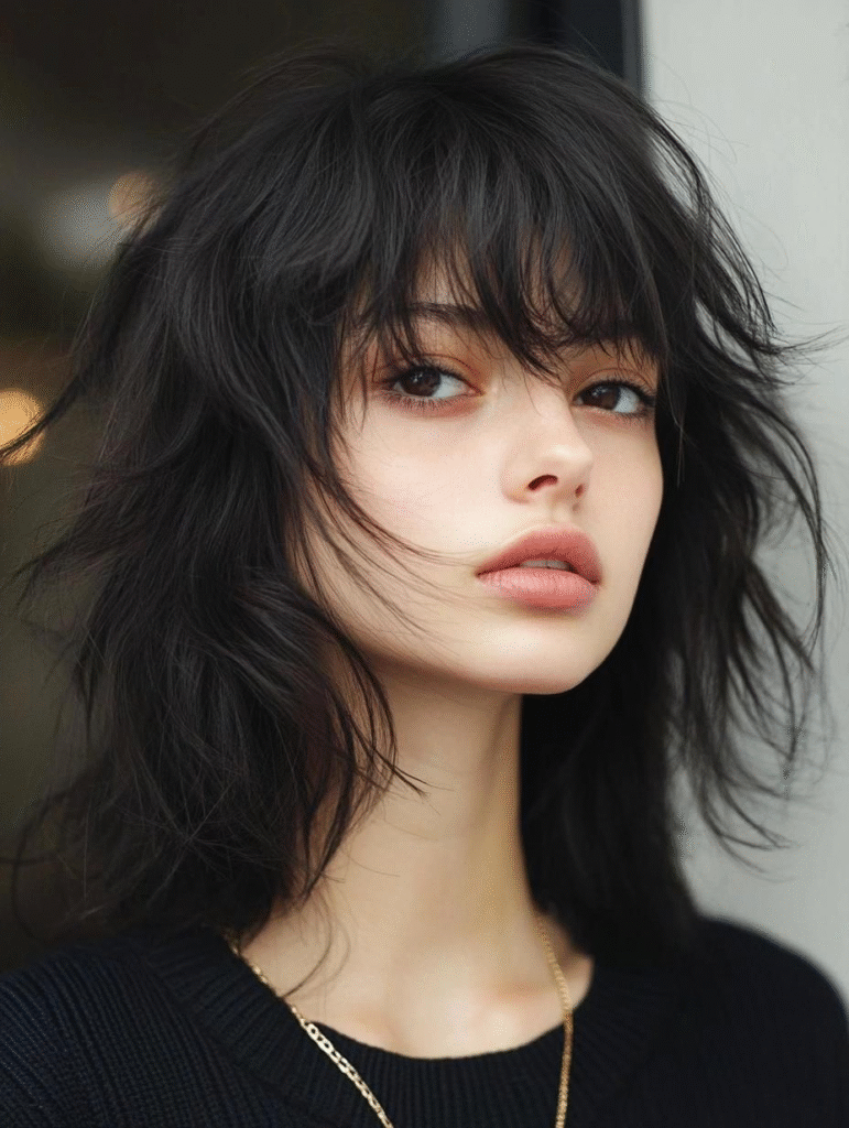 Emo-Inspired Deep Side Bangs