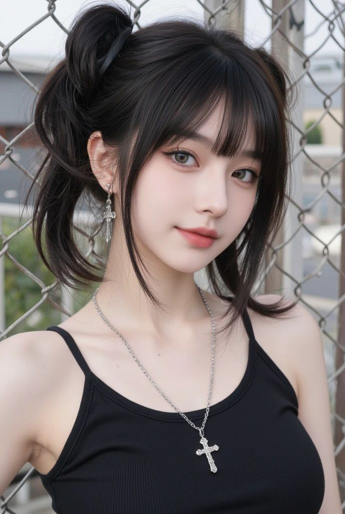 Short Hair with Sweeping Bangs
