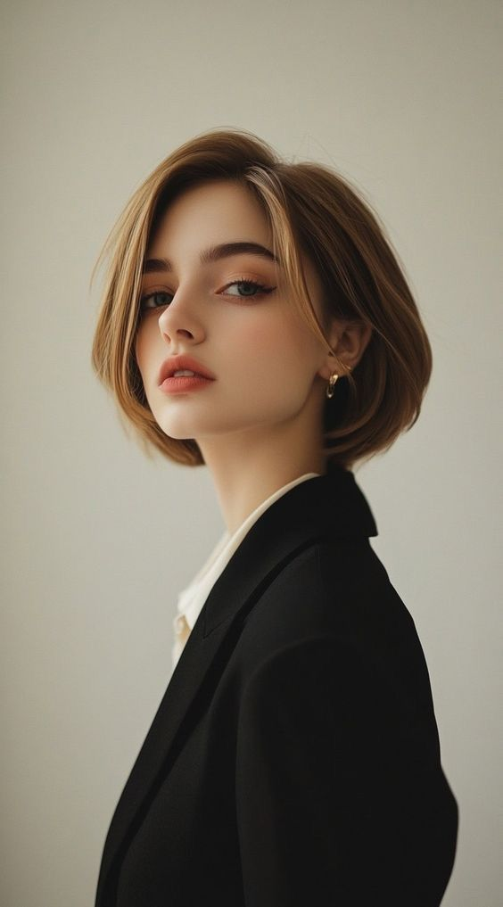 Sleek Blunt Bob