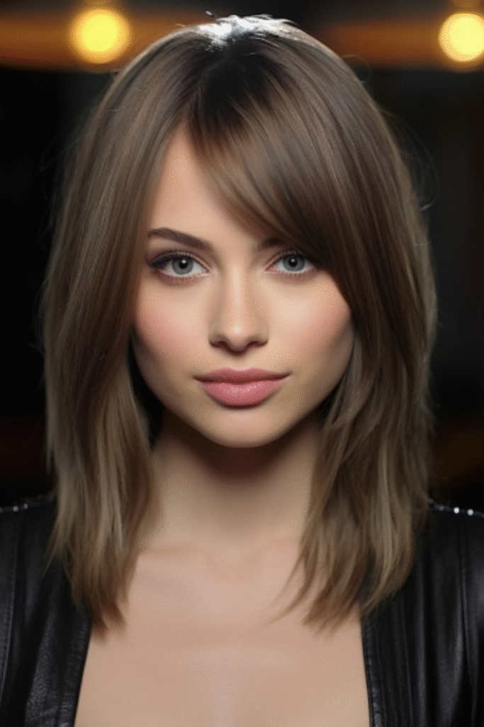 Classic Straight Cut with Center Part