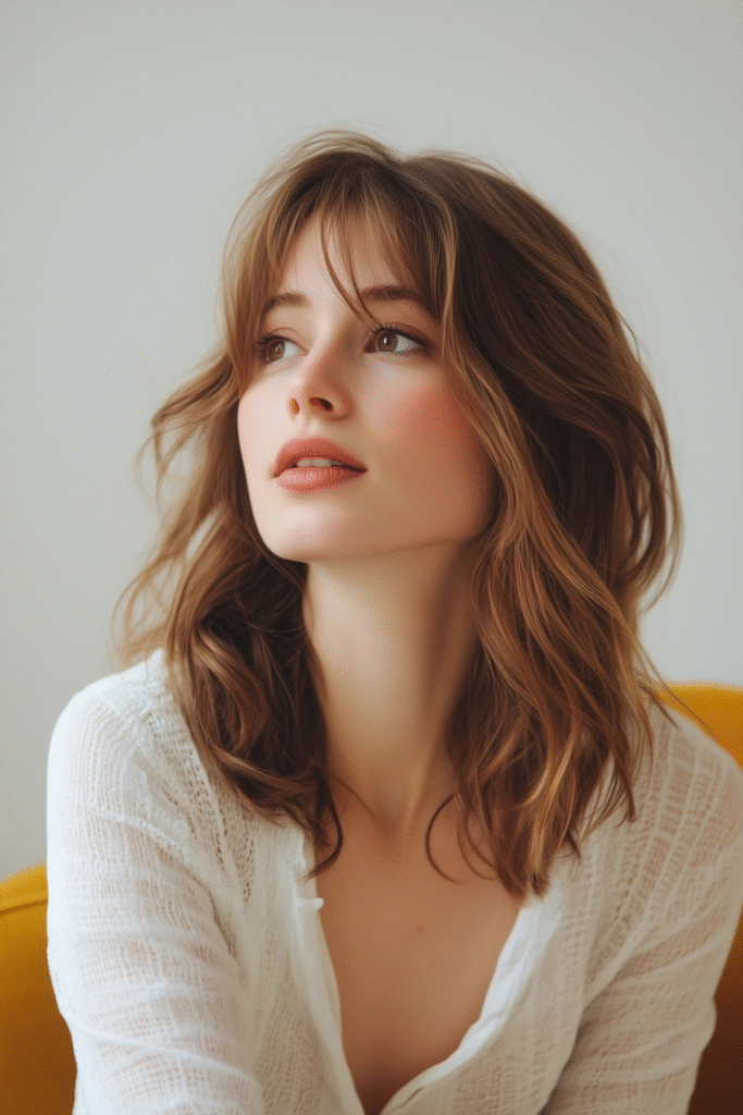 Grown-Out Bangs with Layers