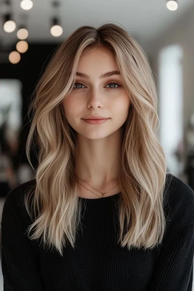 Sandy Blonde Balayage Waves