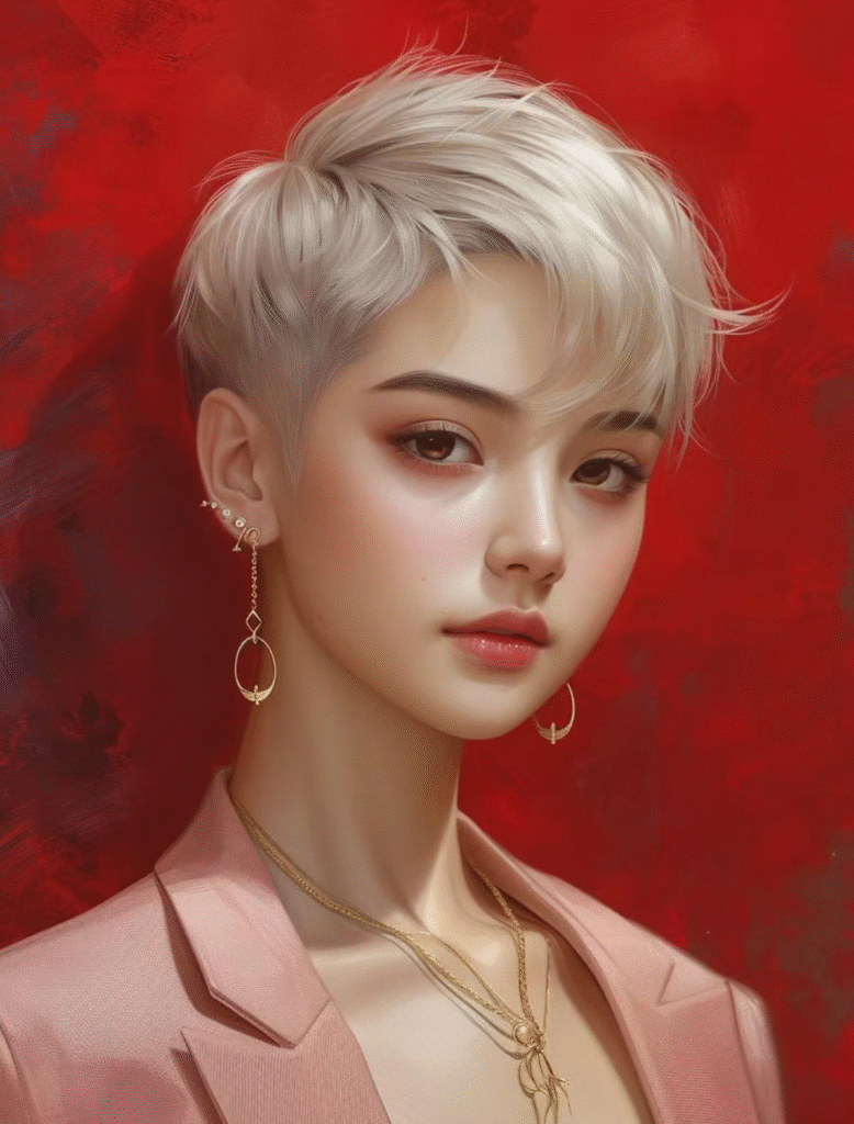 Buzzed Pixie with Skin-Fade Detail