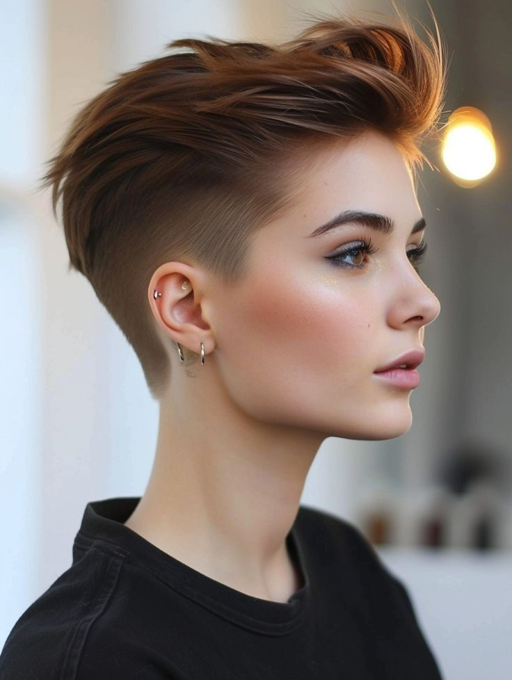 Smoky Textured Crop with Undercut