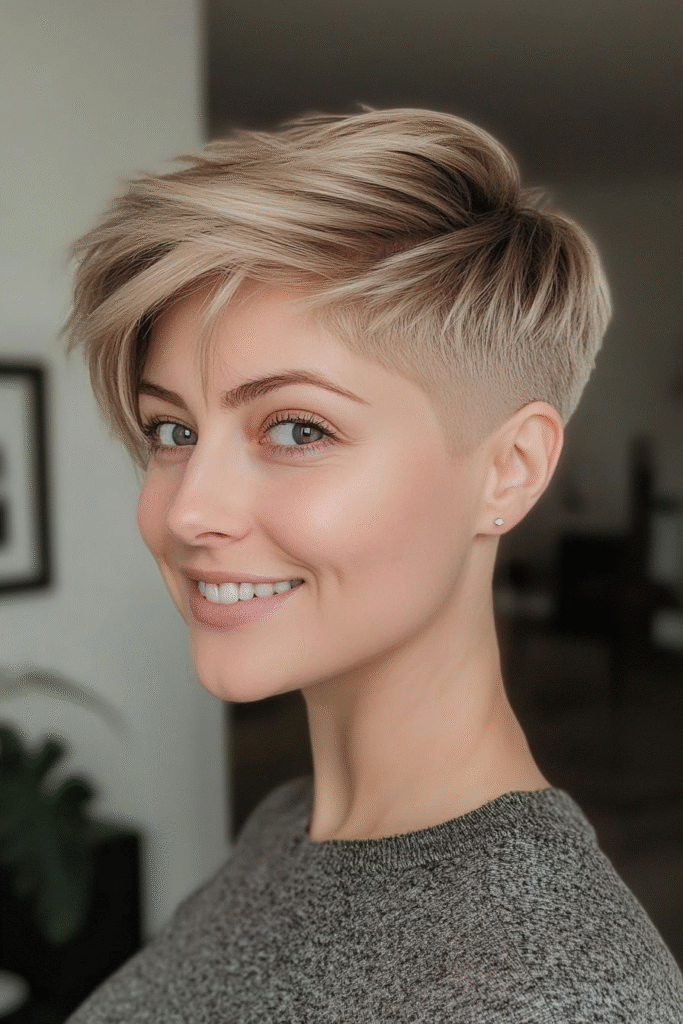 Frosted Pixie with Tapered Volume