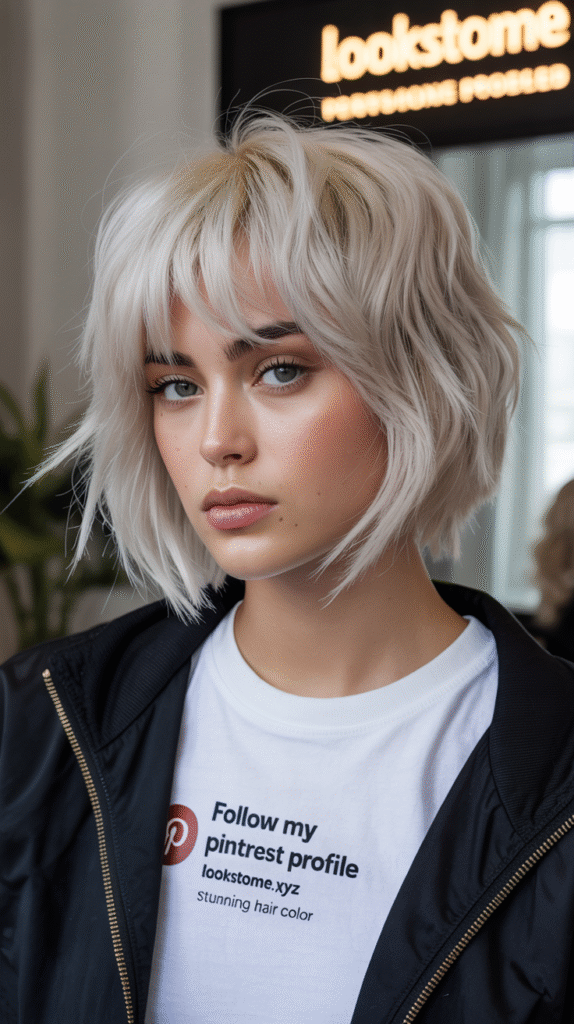 Crisp Bleach Blonde Crop with Tidy Edges