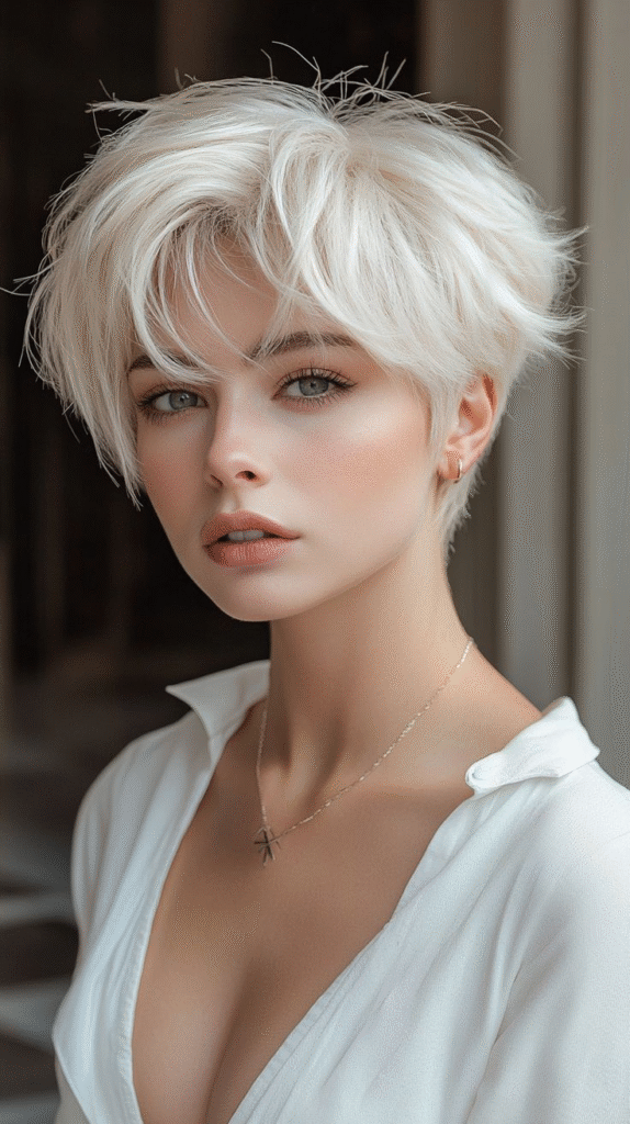 Soft Feathered Pixie with Tapered Sides