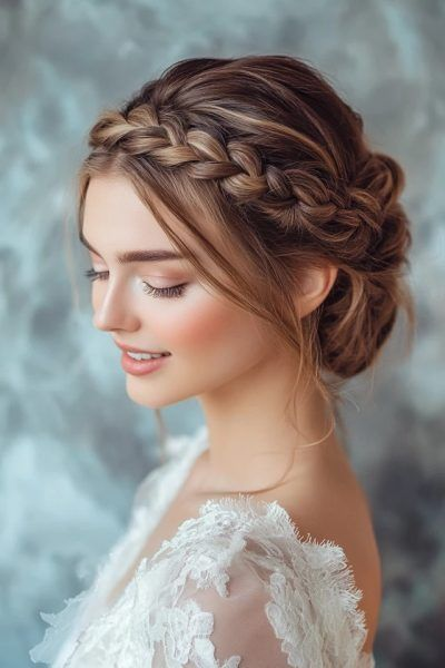 Tousled Updo with Accessories