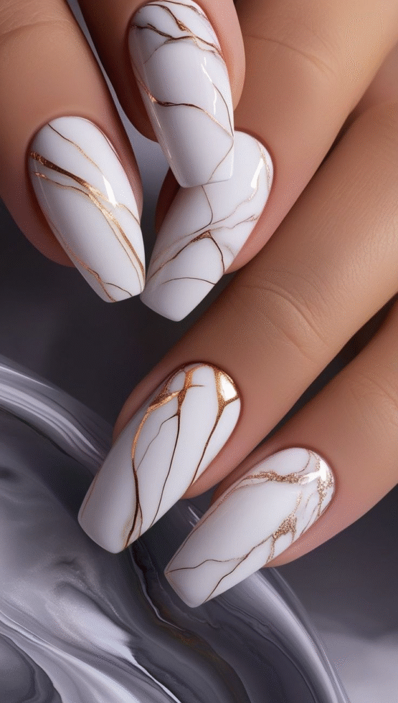 Beige Marble Swirls