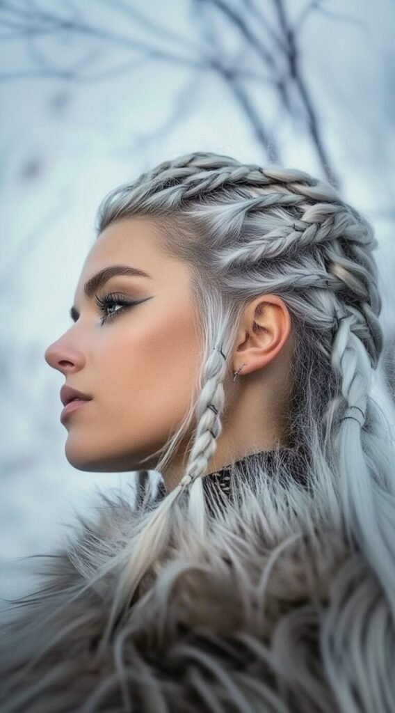 Intricate Side Braids