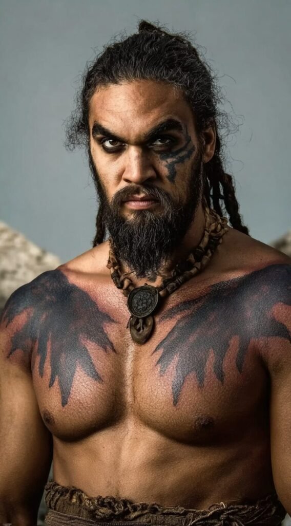 Khal Drogo-Inspired Dreadhawk with Top Knot