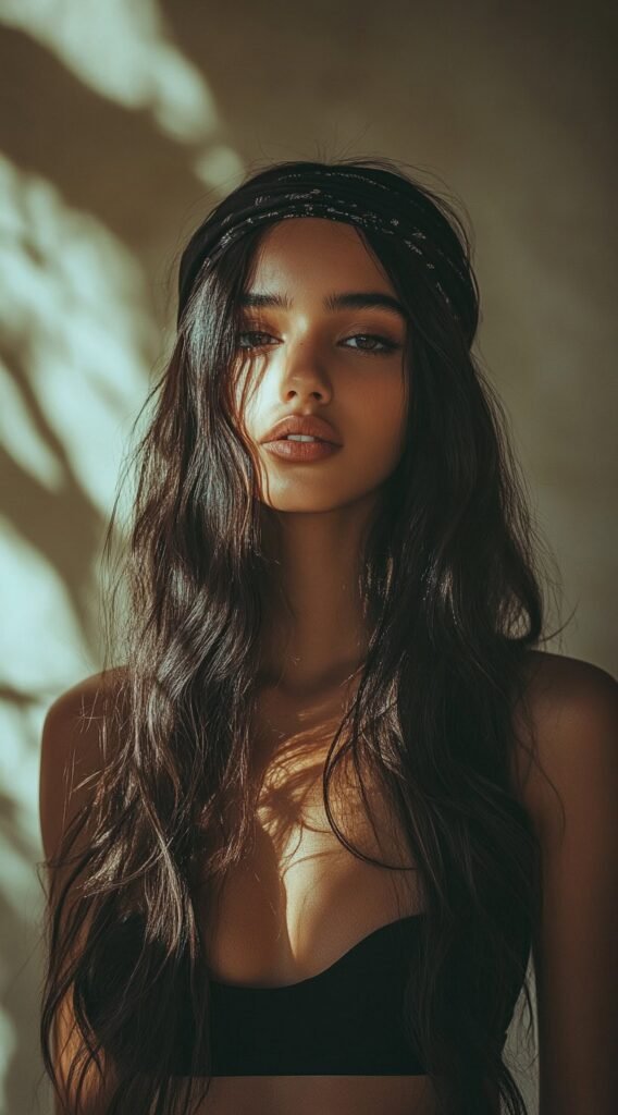 Long Waves with a Textured Headband