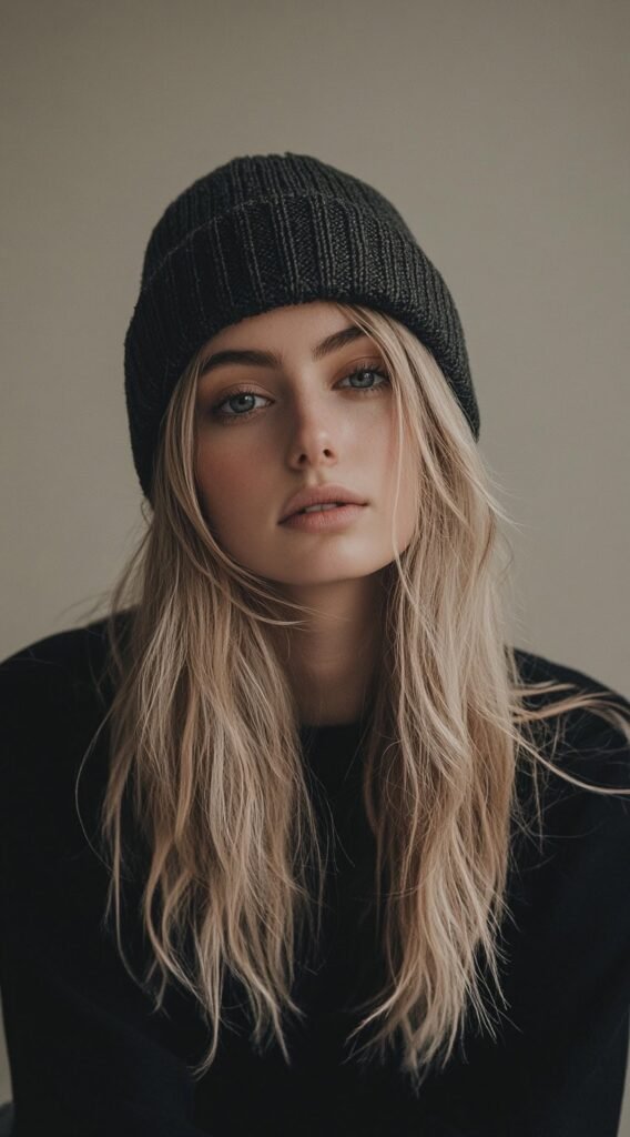 Loose Waves with a Beanie