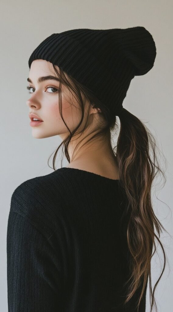 Low Ponytail with Loose Strands