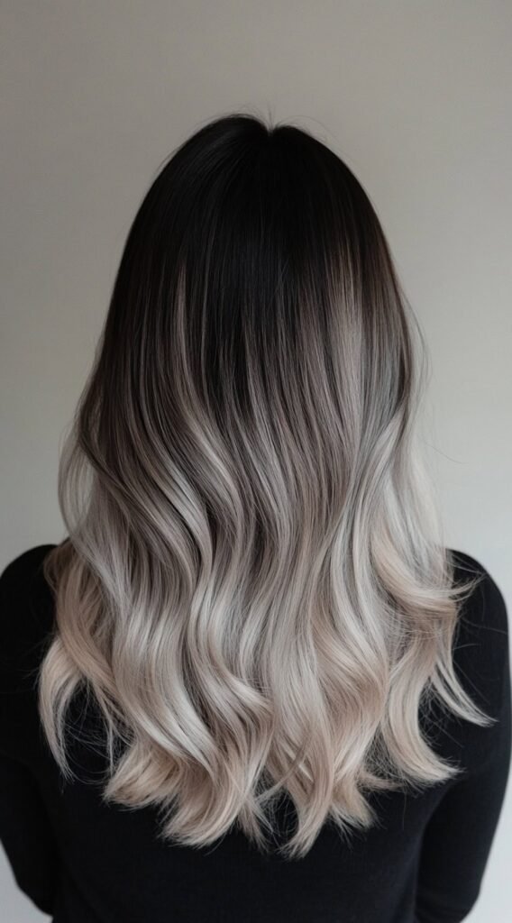 Medium-Length Ash Blonde Melt