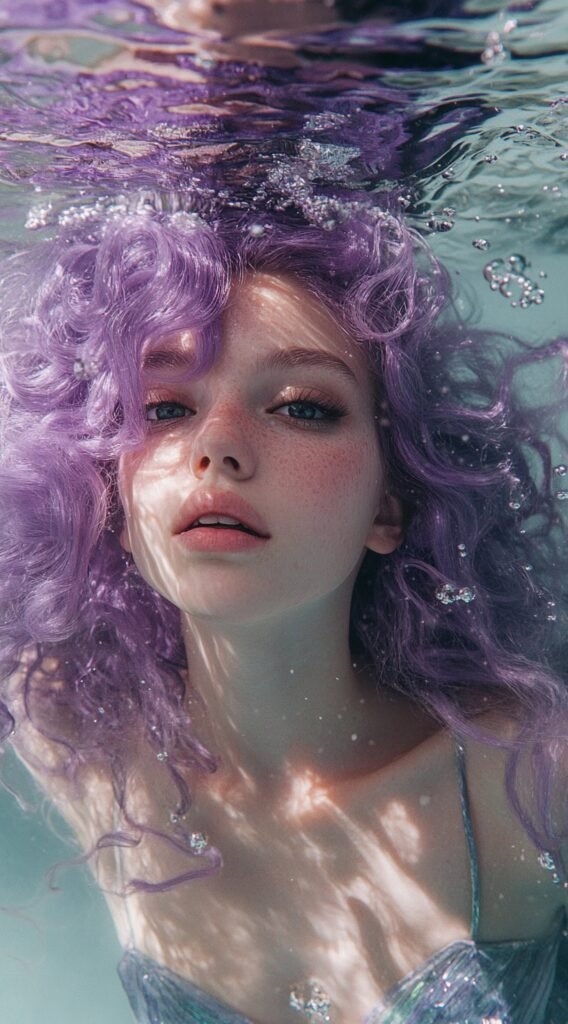 Mystic Mermaid – Loose Purple Waves