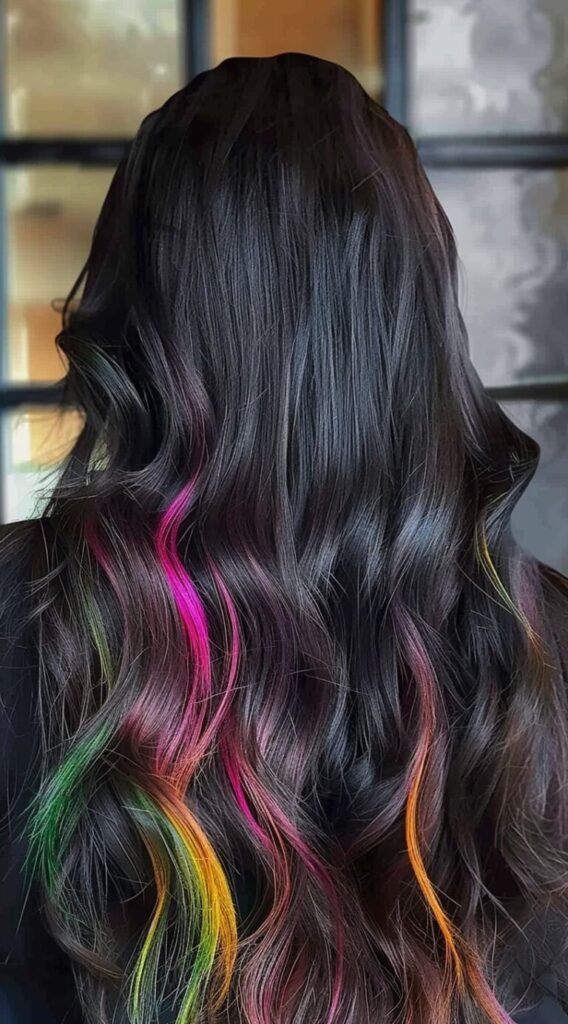 Rainbow Peekaboo Highlights