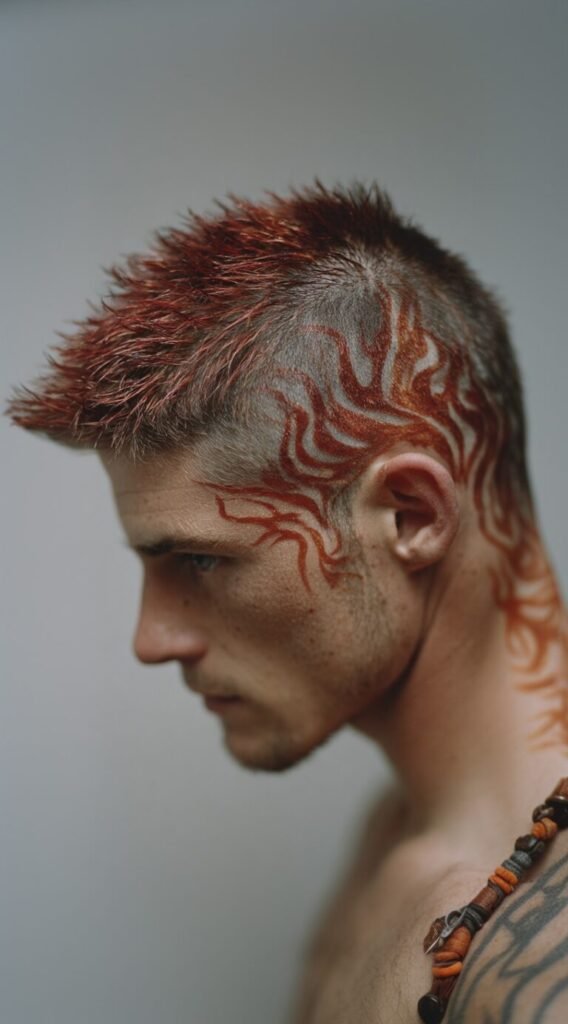Road Warrior Flame Fade with Spiked Top