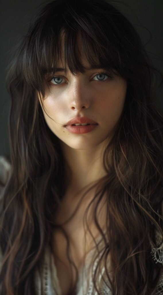 Shaggy Layers with Full Bangs