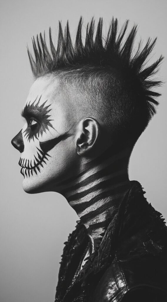 Skeleton Spiked Mohawk