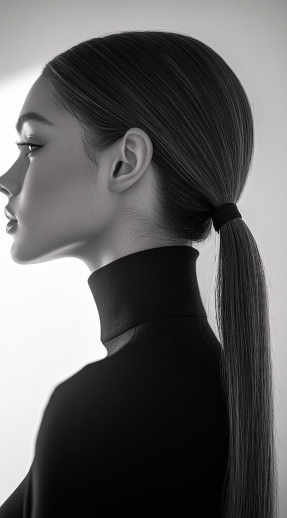 Sleek Low Ponytail