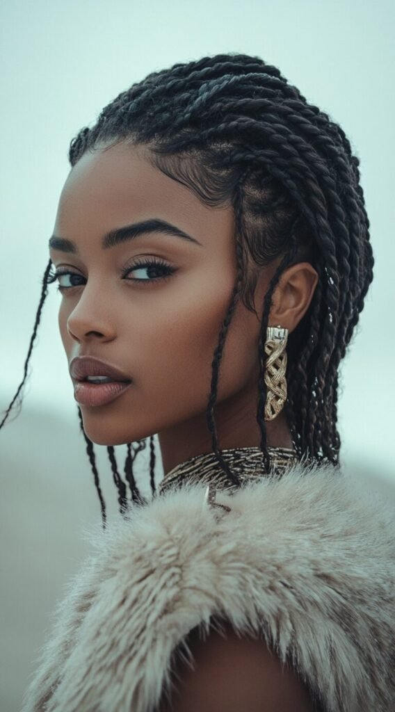 Slicked Back Short Twists