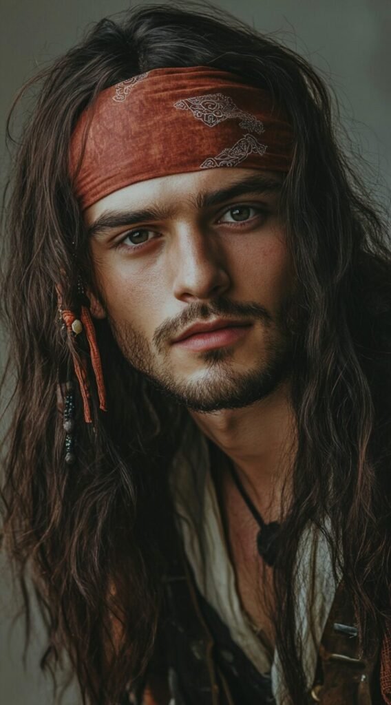 Soft Waves with Middle Part and Bandana