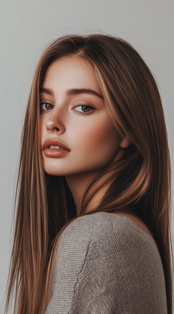 Straight and Sleek with Soft Layers