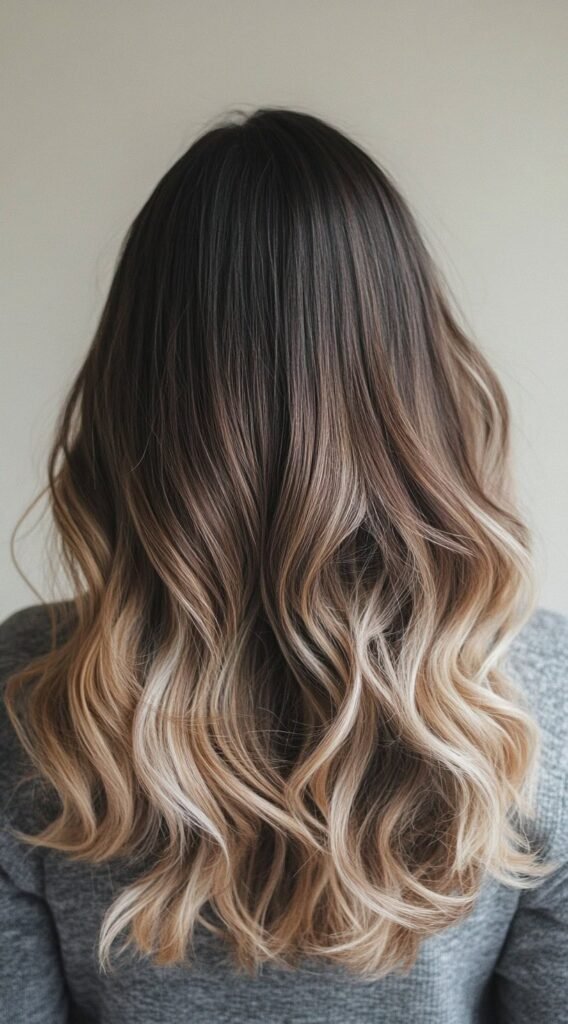 Sun-Kissed Balayage on Brunette