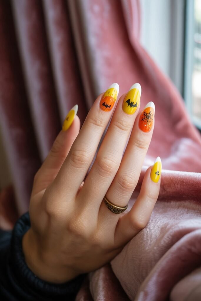 Candy Corn Nails