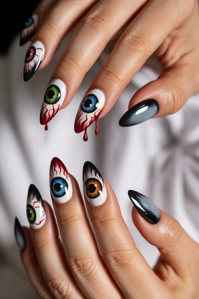 Eyeball Nail Art