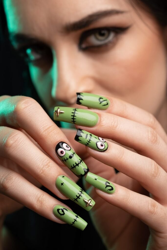 Frankenstein Nails