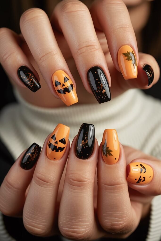 Pumpkin Nail Designs