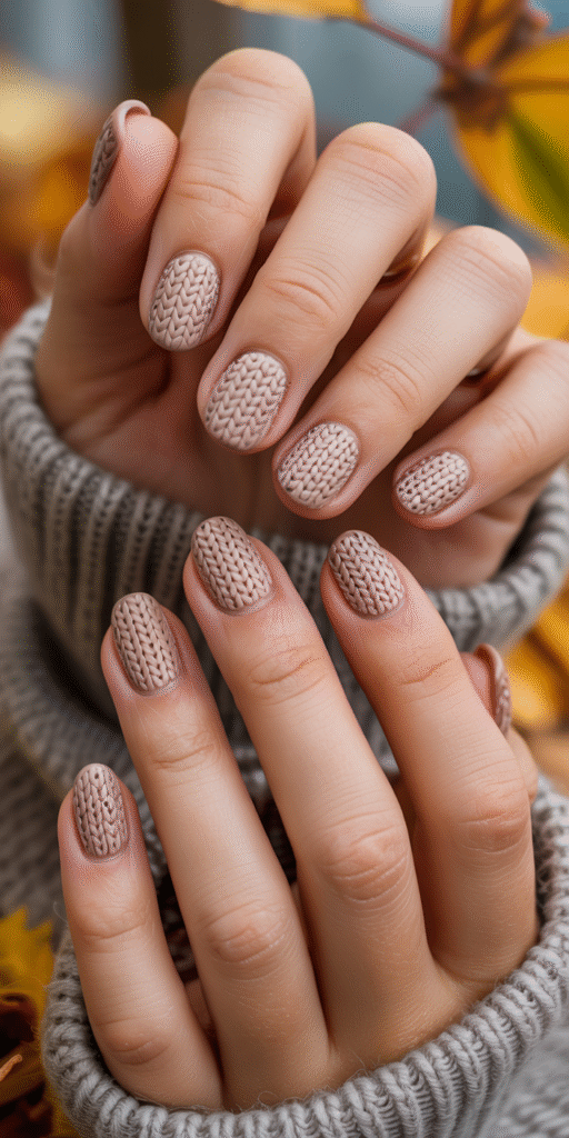 Sweater Texture Nails