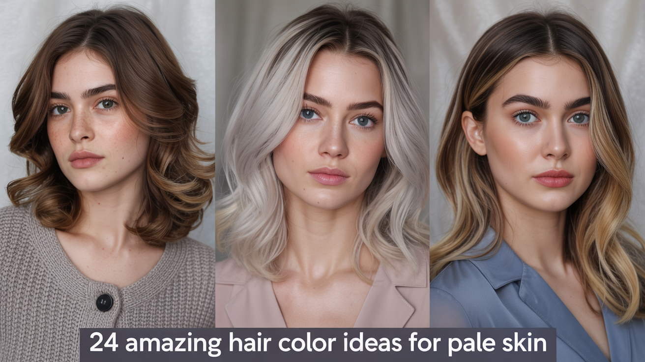 24 Amazing Hair Colour Ideas for Pale Skin